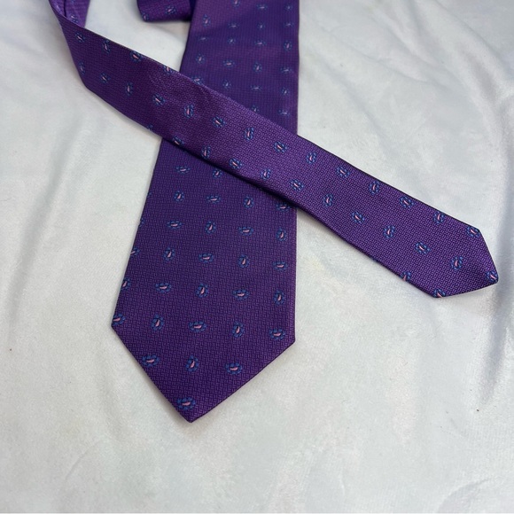 Brooks Brothers Purple Dot Silk Tie - Picture 2 of 6